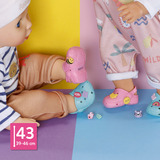 ZAPF Creation BABY born Badeschuhe mit Pins 2 Paar 43cm, Puppenzubehör 