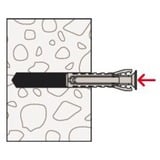 fischer Spreizdübel SX Plus 6x50 K hellgrau, 10 Stück