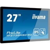 iiyama TF2738MSC-B2, LED-Monitor 68.6 cm (27 Zoll), schwarz, FullHD, IPS, Touchscreen, HDMI