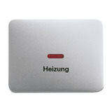0 Wippe mit Aufdruck Heizung Notschalter 1789 H-266 titan, Retail