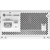ASRock Steel Legend SL-850GW, PC-Netzteil weiß, 1x 12-Pin High Power GPU, 2x PCIe, Kabelmanagement, 850 Watt