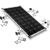  Befestigung Stockschrauben, für Schrägdachmontage, 30mm Rahmenhöhe, Halterung 0% MWST, für 1 Solarpanel, auf Wellplatten oder Trapezblech