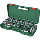 Bosch Heimwerken & Garten 1/2" Ratschen-Set mit Steckschlüsseln, 25-teilig grün, Drehmoment bis 768 Nm, im Koffer