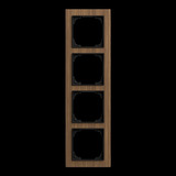 Busch-Jaeger Abdeckrahmen vierfach holz, Retail