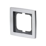 Busch-Jaeger Rahmen einfach zum Abdecken von Schaltern, Tastern und Steckdosen chrom, Retail