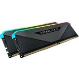 Corsair DIMM 16 GB DDR4-3200 (2x 8 GB) Dual-Kit, Arbeitsspeicher schwarz, CMN16GX4M2Z3200C16, Vengeance RGB RT, INTEL XMP