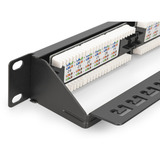 Digitus CAT 6, Klasse E Patchpanel, 24 Port schwarz, 1 HE