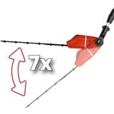 EINHELL Akku-Multifunktions-Werkzeug GE-HC 18Li T Kit, 18 Volt, Hochentaster rot, Li-Ion-Akku 3,0Ah