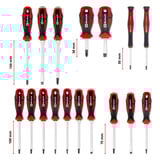 EINHELL Schraubendreher-Set, in E-Case-Einleger, Werkzeug-Set schwarz/rot, 17-teilig