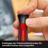 EINHELL Schraubendreher-Set, in E-Case-Einleger, Werkzeug-Set schwarz/rot, 17-teilig