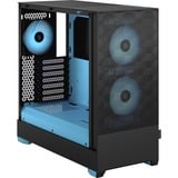 Fractal Design Pop Air RGB Cyan Core TG Clear Tint, Tower-Gehäuse schwarz/hellblau