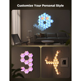 Govee Glide Hexagon Light Panels Ultra 7er-Pack, LED-Leuchte grau