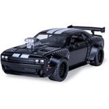 Jamara Dodge Challenger SRT Jailbreak Diecast 2in1, Modellfahrzeug schwarz, Maßstab 1:36