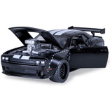 Jamara Dodge Challenger SRT Jailbreak Diecast 2in1, Modellfahrzeug schwarz, Maßstab 1:36