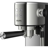Krups Virtuoso XP442C, Espressomaschine edelstahl/schwarz