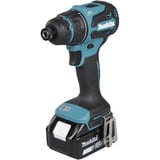 Makita Akku-Bohrschrauber mit Wechselkopfsystem DDF491ZJ01, 18Volt blau/schwarz, ohne Akku und Ladegerät, mit vier verschiedenen Aufsätzen