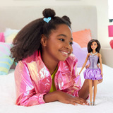 Mattel Barbie Fashionista Puppe im Paillettenkleid mit Satinrock 