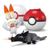 Mattel MEGA Pokémon 4 Feuer-Typ Pokémon Sets, Konstruktionsspielzeug 