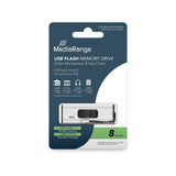 MediaRange 8 GB, USB-Stick silber/schwarz, USB-A 3.2 Gen 1