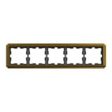 Merten D-Antik Metallrahmen fünffach gold, Retail
