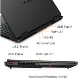 OMEN 16-ap0091ng, Gaming-Notebook schwarz, AMD Ryzen 9 8940HX, NVIDIA GeForce RTX 5060, 16 GB DDR5, 1 TB (1 TB SSD), Windows 11 Home