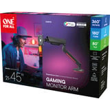 ONE FOR ALL Universal Gaming-Einzelmonitorarm (DM8110), Monitorhalterung grau, RGB