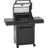 RÖSLE Gasgrill ALLFLAME Peer 3 schwarz, CRISPZONE (bis 450 °C), Vario+ Grillrostsystem