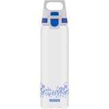 SIGG Trinkflasche Total Clear One MyPlanet "Blue" 0,75L transparent/dunkelblau, Ein-Hand-Verschluss ONE