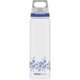 SIGG Trinkflasche Total Clear One MyPlanet "Blue" 0,75L transparent/dunkelblau, Ein-Hand-Verschluss ONE