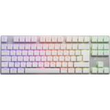 Sharkoon PureWriter TKL RGB, Gaming-Tastatur weiß, DE-Layout, Kailh Choc Low Profile Blue