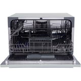 homeX GST6AD-S Tischgeschirrspüler , Spülmaschine silber, 6 Maßgedecke