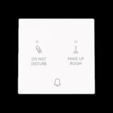 0 Klingeltaster Do Not Disturb Make Up Room Flureinheit 24 Volt weiß, Retail