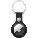 Apple AirTag Schlüsselanhänger aus Leder, Hülle schwarz