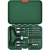 Bosch Heimwerken & Garten Bit-Ratschenschraubendreher T-Griff mit Bit-Satz, 22-teilig grün/schwarz, Drehmoment bis 46 Nm