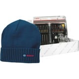 Bosch Weihnachts-Set Schrauberbit-Satz, 43-teilig blau, inkl. gratis Bosch Beanie