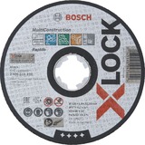 Bosch X-LOCK Trennscheibe MultiConstruction - Rapido, Ø 125mm Bohrung 22,23mm, ACS 46 V BF, gerade
