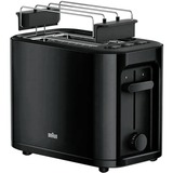 Braun PurEase Toaster HT 3010 schwarz, 1.000 Watt, für 2 Scheiben Toast