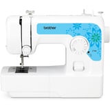 Brother Mechanische Nähmaschine J14s weiß/hellblau