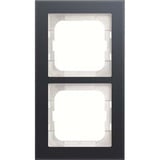 Busch-Jaeger Abdeckrahmen 2-fach, Abdeckung grau, Retail