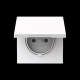 Busch-Jaeger Steckdose mit Erdungsstift weiß, Retail