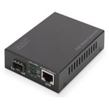 Digitus Gigabit PoE Medienkonverter, RJ45 / SFP, PSE schwarz