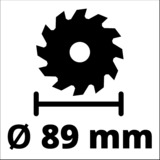 EINHELL Mini-Handkreissäge TC-CS 89 rot/schwarz, 600 Watt