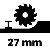 EINHELL Mini-Handkreissäge TC-CS 89 rot/schwarz, 600 Watt