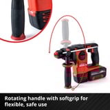 EINHELL Professional Akku-Bohrhammer HEROCCO, 18Volt rot/schwarz, ohne Akku und Ladegerät