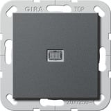 Gira Wippschalter Ausschalter 2-polig Kontrollschalter System 55 anthrazit, Retail