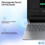 HP OmniBook Ultra 14-fd0094ng, Notebook silber, AMD Ryzen AI 9 365, AMD Radeon 880M, 16 GB LPDDR5X, 1 TB (1 TB SSD), Windows 11 Home