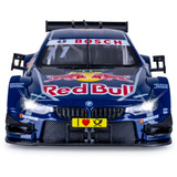 Jamara BMW M4 DTM Diecast, Modellfahrzeug blau, Maßstab 1:24, inkl. Knopfzellen
