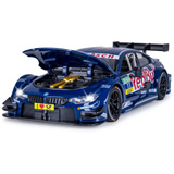 Jamara BMW M4 DTM Diecast, Modellfahrzeug blau, Maßstab 1:24, inkl. Knopfzellen