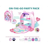 Jazwares Squish-a-longs Puppenhaus to go im Rucksack, Spielfigur 