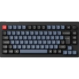 Keychron V1 Max, Gaming-Tastatur schwarz/blaugrau, DE-Layout, Gateron Jupiter Red, Hot-Swap, RGB